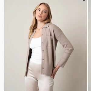 Cyrus The Relaxed Shirt Cardigan Large NWT